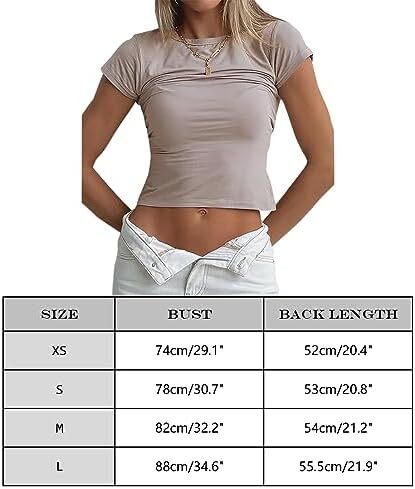 تی شرت آستین کوتاه تمرینی تیشرت یقه گرد زنانه بیگرام باریک و باریک Image