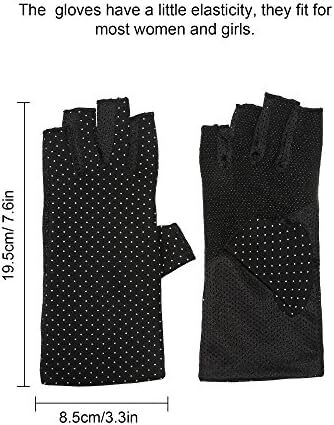 دستکش بدون انگشت Maxdot ضد لغزش محافظ UV دستکش رانندگی تابستانی در فضای باز برای زنان و دختران