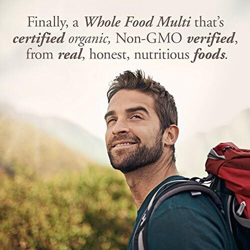 مولتی ویتامین ارگانیک گیاهی Garden of Life mykind برای مردان، 120 قرص، ویتامین‌ها و مواد معدنی گیاهی برای سلامت و رفاه مردان، ارگانیک و تأیید شده Image