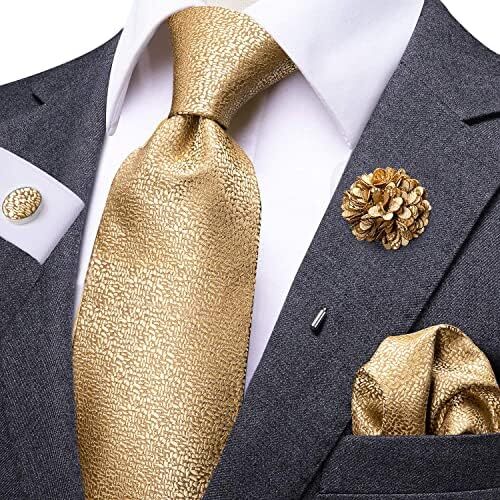 ست کراوات و ست چهارگوش جیبی مردانه Dubulle مردانه کراوات ابریشمی Paisely Image