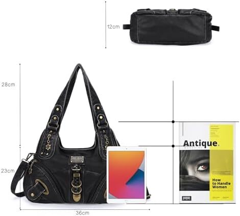 کیف دستی و کیف دستی Angelkiss Hobo برای زنان کیف دستی زنانه کیف زنانه کیف های شانه بزرگ روزانه Image