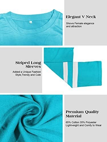 تی‌شرت زنانه یقه گرد/ویژه زنانه زنانه نیم‌آستین تی‌شرت‌های بیسبال سایز بزرگ تاپ‌های تونیک Image