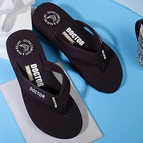 DOCTOR EXTRA SOFT Ortho Care زنانه ارتوپدی و دیابتی احساس خوب فوق العاده راحت Dr Sliders فلیپ فلاپ و دمپایی خانه برای زنان و دختران OR-D-16 Image