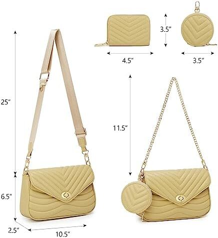 کیف زنانه جیهان جیهان بادی جیهان کیف دستی شانه ای طرح دار کیف کوچک Image