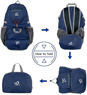 کوله پشتی کوچک تاشو فوق سبک WATERFLY: 20 لیتری کوله پشتی کوهنوردی با قابلیت بسته بندی سبک وزن کوله پشتی کوهنوردی در فضای باز کوله پشتی ورزشی در فضای باز کوله پشتی مسافرتی زنانه مردانه Image