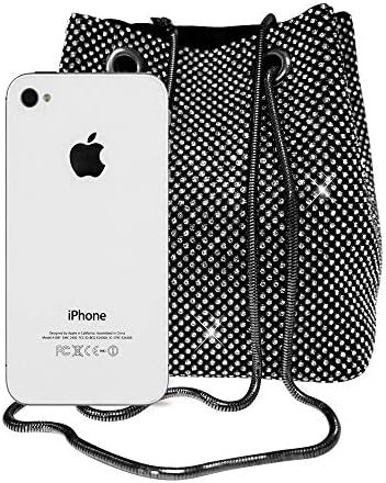 Mogor زنانه مثلث Bling براق کیف تاج جعبه کلاچ شب کیف های لوکس مهمانی Image