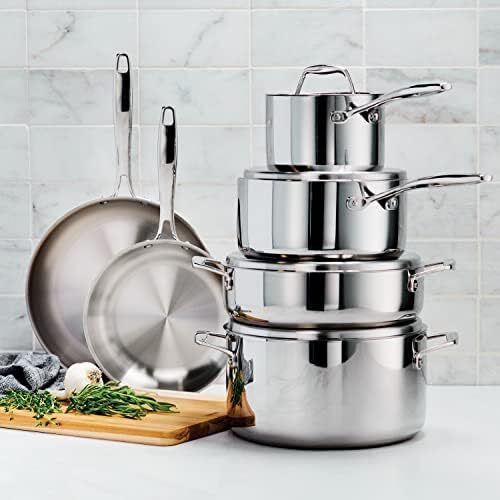 تابه سرخ‌کن سه لایه استیل ضد زنگ ترامونتینا مدل 80116/007DS، 12 اینچ، ساخت برزیل Image