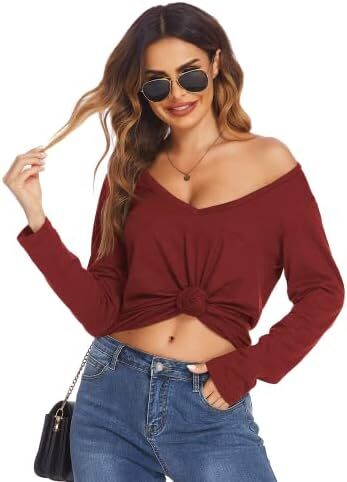 بلوز ساتن زنانه شیگانت پیراهن ابریشمی آستین بلند یقه خدمه تاپ تونیک کاری تجاری Image