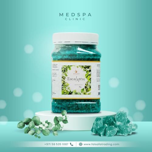 نمک حمام MEDSPA 3 کیلوگرم - اکالیپتوس و نمک حمام طبیعی - بهترین برای خواب خوب - آرامش بخش - آرام بخش - مراقبت از بدن - زیبایی - رایحه درمانی Image