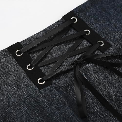 دامن های کوتاه چهارخانه گوتیک IDEALSANXUN برای دامن های چهارخانه کمر بلند زنانه Image