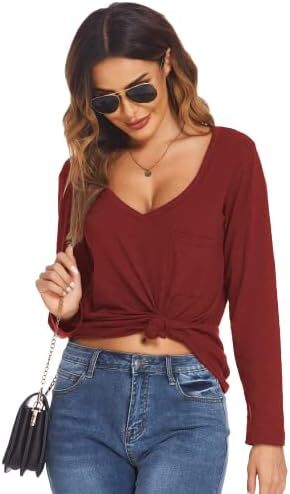 بلوز ساتن زنانه شیگانت پیراهن ابریشمی آستین بلند یقه خدمه تاپ تونیک کاری تجاری Image