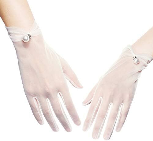 دستکش توری عروسی BABEYOND دستکش کوتاه زنانه برای مهمانی چای دستکش مچی ضیافت دستکش رقص تابستانی Image