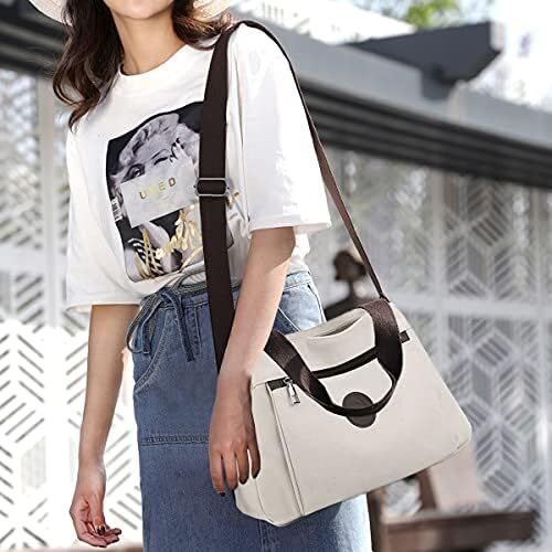 کیف دستی زنانه نایلونی سبک DOURR Hobo Handbags، کیف های چند محفظه ای Image