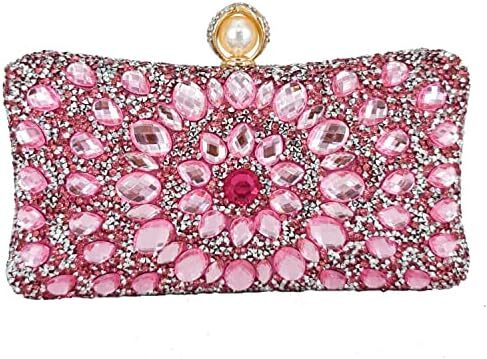 کیف پول‌های Clutch کریستالی Boutique De FGG برای کیف‌های شب زنانه کیف بدلیجات جشن عروسی Image