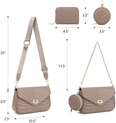 کیف زنانه جیهان جیهان بادی جیهان کیف دستی شانه ای طرح دار کیف کوچک Image