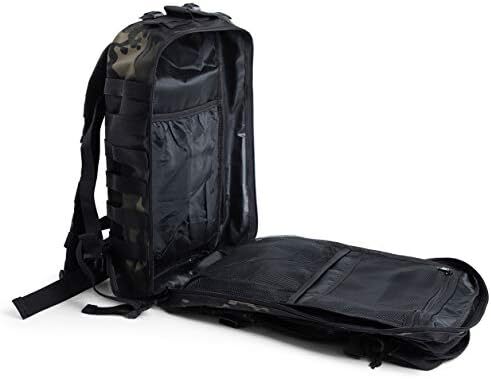 QT&QY 45L Military Tactical Backpacks Molle Army Assault Pack 3 Day Bug Out Survival Bag Hiking Treeking Rucksack Image