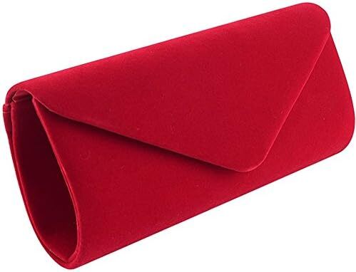 کیف مجلسی کیف شب زنانه iSbaby، کیف دستی با بند زنجیر جداشونده برای کوکتل عروسی مخملی رنگ ثابت