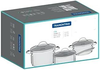 ست قابلمه استیل ۷ تکه ترامونتینا با کف سه لایه