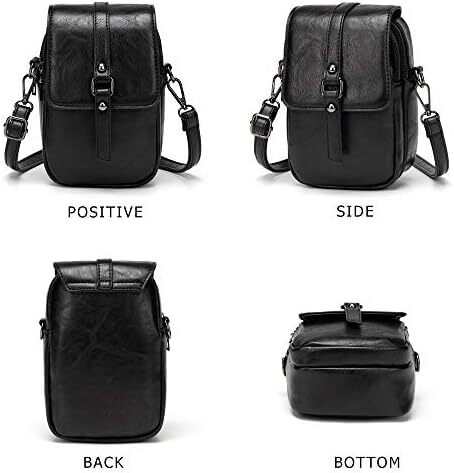 کیف تلفن کراس بادی قدیمی زنانه، کیف شانه ای کوچک مسنجر، کیف پول کیف پول نقد Image