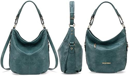 کیف دستی زنانه مونتانا West Hobo کیف های بزرگ و کیف های دستی با گل میخ و بند کراس بادی Image