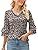 TFSDOD زنانه یقه V یقه 3/4 تاپ آستین زنگ دار یقه یقه دار پیراهن آستین دار یقه دار بلوزهای گشاد تابستانی تابستانی Thumbnail