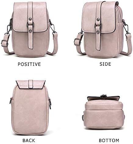 کیف تلفن کراس بادی قدیمی زنانه، کیف شانه ای کوچک مسنجر، کیف پول کیف پول نقد Image