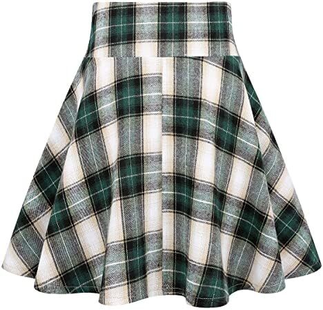 دامن های کوتاه چهارخانه گوتیک IDEALSANXUN برای دامن های چهارخانه کمر بلند زنانه Image