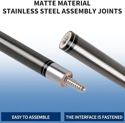 مجموعه چوب استخری Kmise از 1 چوب بیلیارد حرفه ای استخر - الگوی جوهر جاسازی شده 18،19،20 اوز استیک-ساخته شده از کامپوزیت فایبرگلاس گرافیت Image