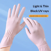 دستکش زنانه ضد آفتاب +upf50 صورتی رنگ، سبک، تنفسی، خنک و محافظ در برابر اشعه UV، مناسب برای رانندگی،پیاده روی و فعالیت های روزمره Thumbnail