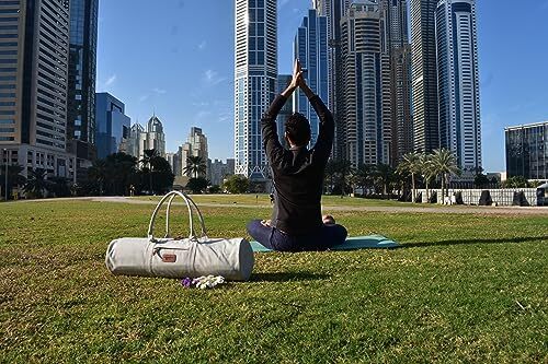 کیف تشک یوگا Monipathos - کیف، کیف یوگا، کیف های زنانه، مرد یوگا، زن یوگا، دسته های تمام اندازه تشک یوگا، کیف های زنانه، کیف های تشک یوگا، کیف حمل تشک یوگا، بوم پنبه ای، داخلی ضد آب Image