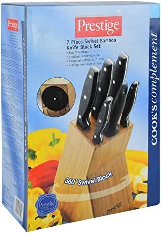 ست چاقو 7 تکه چرخشی بامبو پرستیژ، مشکی Image