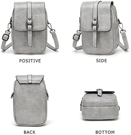 کیف تلفن کراس بادی قدیمی زنانه، کیف شانه ای کوچک مسنجر، کیف پول کیف پول نقد Image