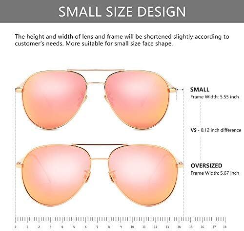عینک آفتابی هوانوردی سبک وزن زنانه SUNGAIT - لنز پلاریزه آینه ای Image