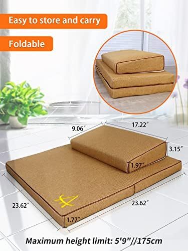 ست تشک مدیتیشن Agsnilove تشک یوگا ضخیم بزرگ بالش کف صندلی برای بزرگسالان لوازم جانبی مدیتیشن Image