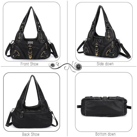 کیف دستی و کیف دستی Angelkiss Hobo برای زنان کیف دستی زنانه کیف زنانه کیف های شانه بزرگ روزانه Image