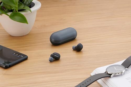 Sony Wf-C500 True Wireless Headphones - Up To 20 Hours Battery Life With Charging Case - Voice Assistant Compatible - Built-In Mic For Phone Calls - Reliable Bluetooth Connection - Black, One size Image