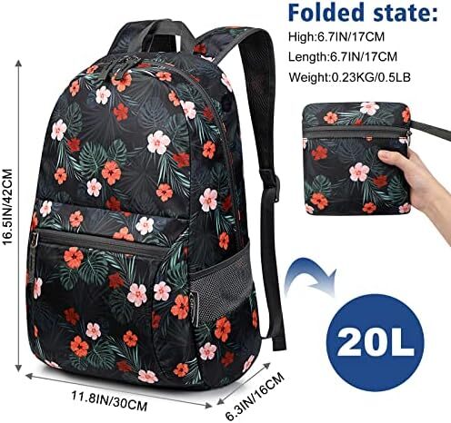 کوله‌پشتی ضدآب بسیار سبک تاشو G4Free کوچک 20 لیتری برای کمپینگ زنانه دوچرخه‌سواری مردانه Image