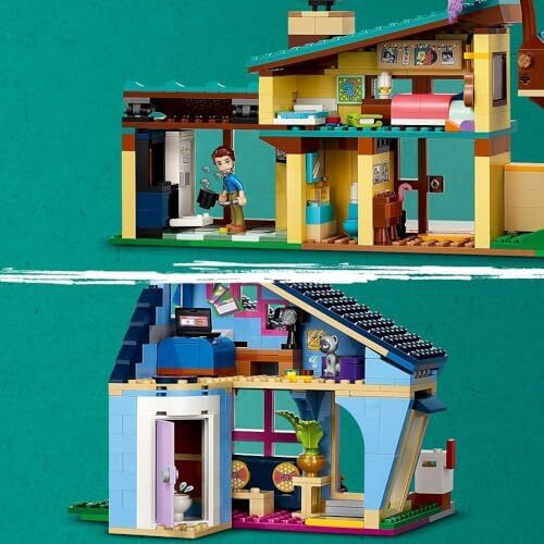 LEGO Friends Olly and Paisley's Family Houses، ست عروسک اسباب بازی برای دختران، پسران و کودکان 7 ساله به علاوه با شخصیت های عروسک کوچک، لوازم جانبی و اسباب بازی های حیوانات خانگی برای نقش بازی، هدایای تولد 42620