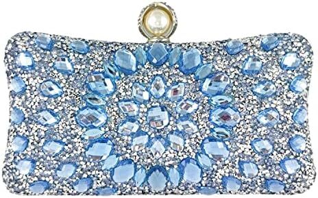 کیف پول‌های Clutch کریستالی Boutique De FGG برای کیف‌های شب زنانه کیف بدلیجات جشن عروسی Image