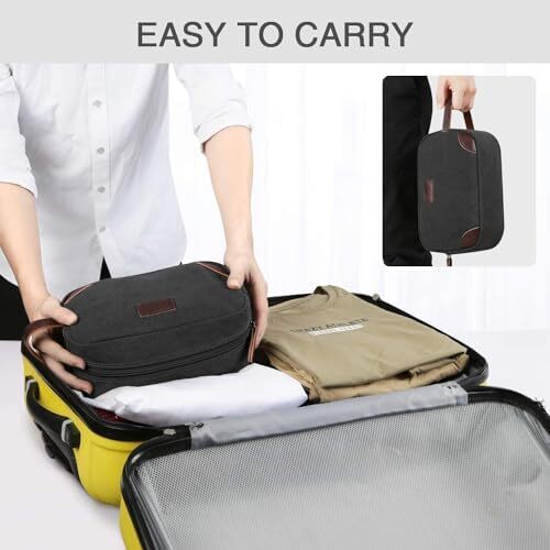 کیف لوازم آرایش مردانه، زنانه تینی کیف آویز ضد آب سازماندهی سفر بوم کیف لوازم آرایشی مورد نیاز شستن کیف لوازم بهداشتی Image