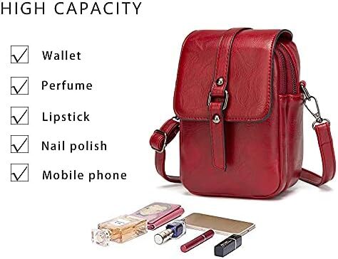 کیف تلفن کراس بادی قدیمی زنانه، کیف شانه ای کوچک مسنجر، کیف پول کیف پول نقد Image