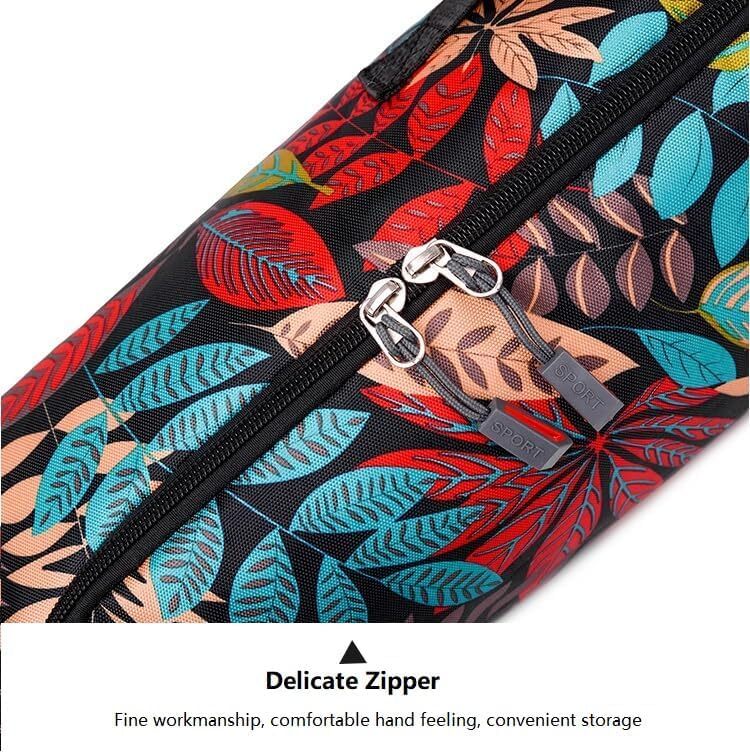 کیف مت یوگا برای زنان و مردان، کیف بدنسازی یوگا مسافرتی، کیف حمل کننده تشک یوگا با زیپ کامل برای پارک تمرین کلاس با جیب و بند قابل تنظیم Image