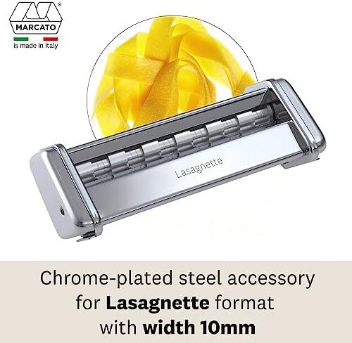 چسب کاتر مارکاتو، ساخت ایتالیا، با دستگاه پاستا اطلس 150 کار می کند 7 x 2.75 اینچ متالیک MC002026 Image