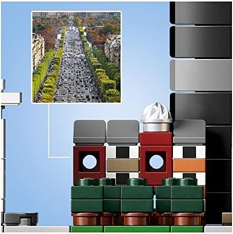 ست LEGO 21044 مدل ساختمان معماری پاریس برای بزرگسالان با مدل برج ایفل و موزه لوور، مجموعه آسمان‌خراش، دکوراسیون اداری منزل، ایده هدیه جمع‌آوری برای زنان، مردان، او یا او Image