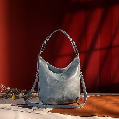 کیف دستی زنانه مونتانا West Hobo کیف های بزرگ و کیف های دستی با گل میخ و بند کراس بادی Image