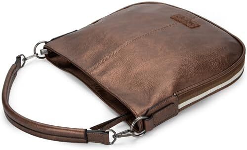 کیف های زنانه رانگلر هوبو کیف های شانه ای نواری نخی راه راه و کیف های دستی با بند Image