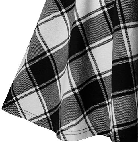 دامن های کوتاه چهارخانه گوتیک IDEALSANXUN برای دامن های چهارخانه کمر بلند زنانه Image