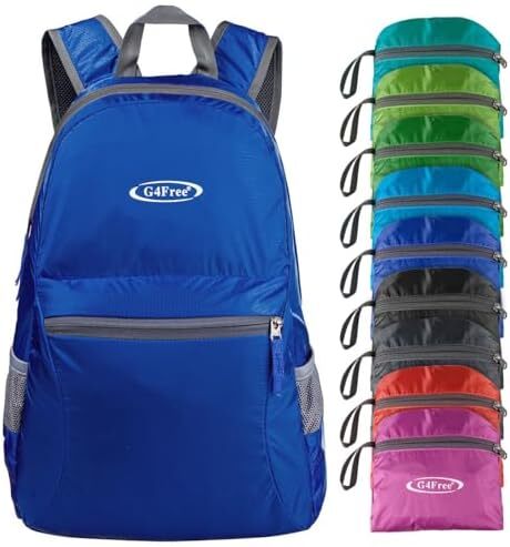 کوله‌پشتی ضدآب بسیار سبک تاشو G4Free کوچک 20 لیتری برای کمپینگ زنانه دوچرخه‌سواری مردانه Image