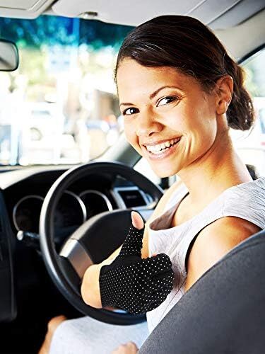 دستکش بدون انگشت Maxdot ضد لغزش محافظ UV دستکش رانندگی تابستانی در فضای باز برای زنان و دختران Image