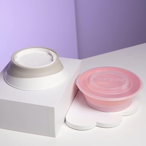 کاسه نوزاد Twistshake با درب محکم | ظروف غذایی بدون BPA برای نوزادان | بشقاب تغذیه برای کودکان 6 ماه به بالا | آموزش غذایی برای کودکان نوپا | سفید Image